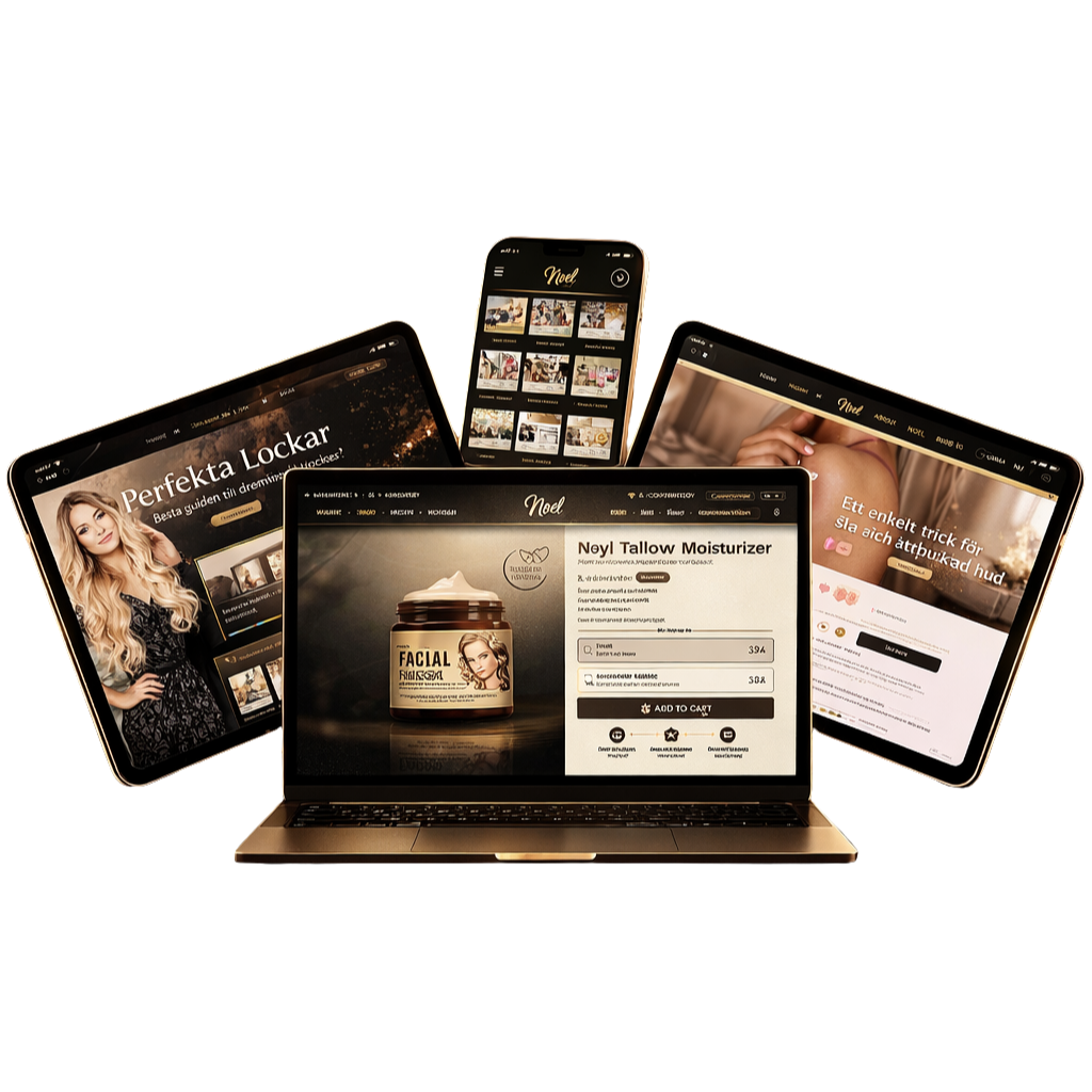 Plus – Färdigbyggd Shopify-butik + 3 reklamfilmer